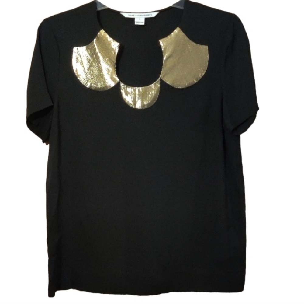 Diane Von Furstenberg Women's Silk Blouse Size 6